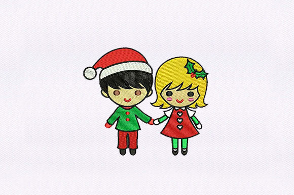 Boy and Girl: A Thoughtful Embroidery Design for Meaningful Gifts