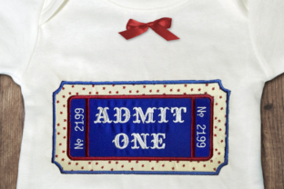 Carnival Ticket Applique