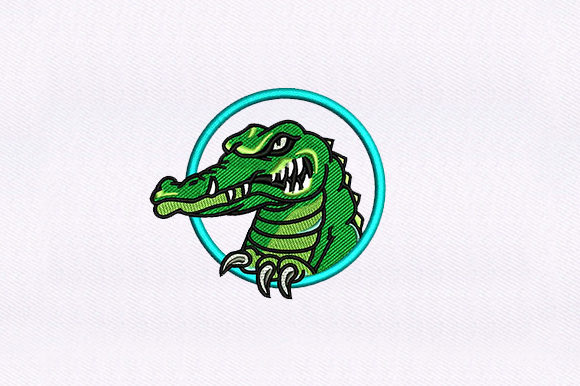 Green Alligator: A Playful, Seasonal Embroidery Standout