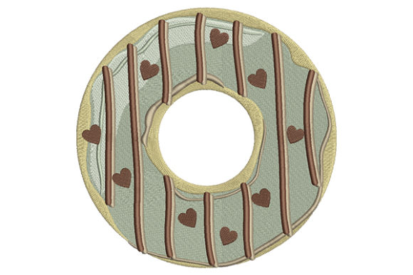 Green Dessert Donut: A Sweet, Stitch-Ready Design Worth Your Thread