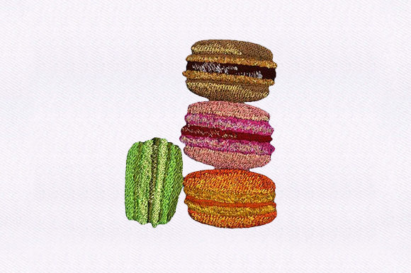 Multiflavored Pancakes Embroidery Design