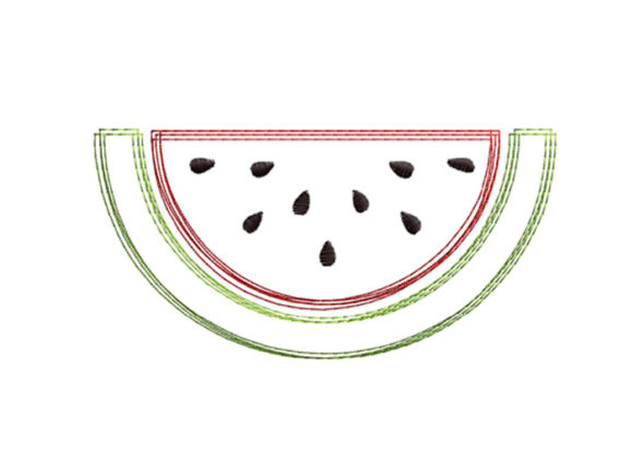 Watermelon Scribble Stitch