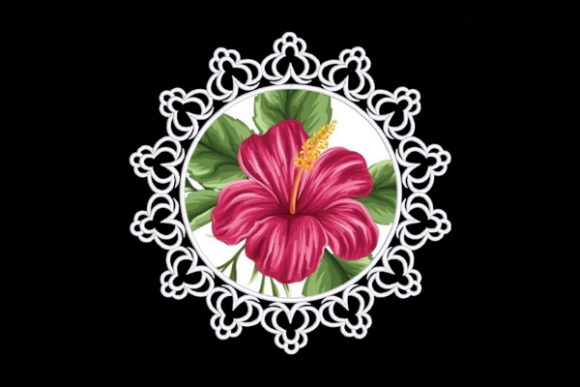 White Satin Applique Quilt Block