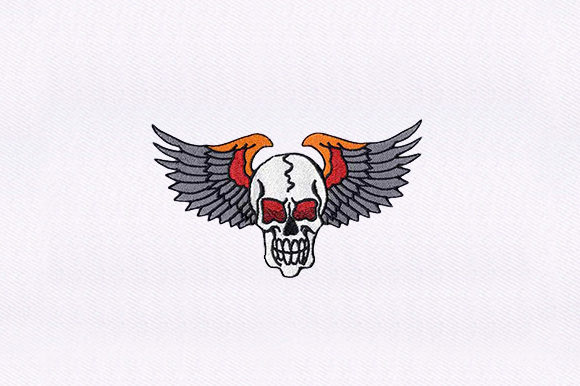 Wings Human Skull